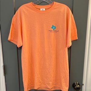 Simply Southern Peach Short Sleeve Tee Texas Size Medium